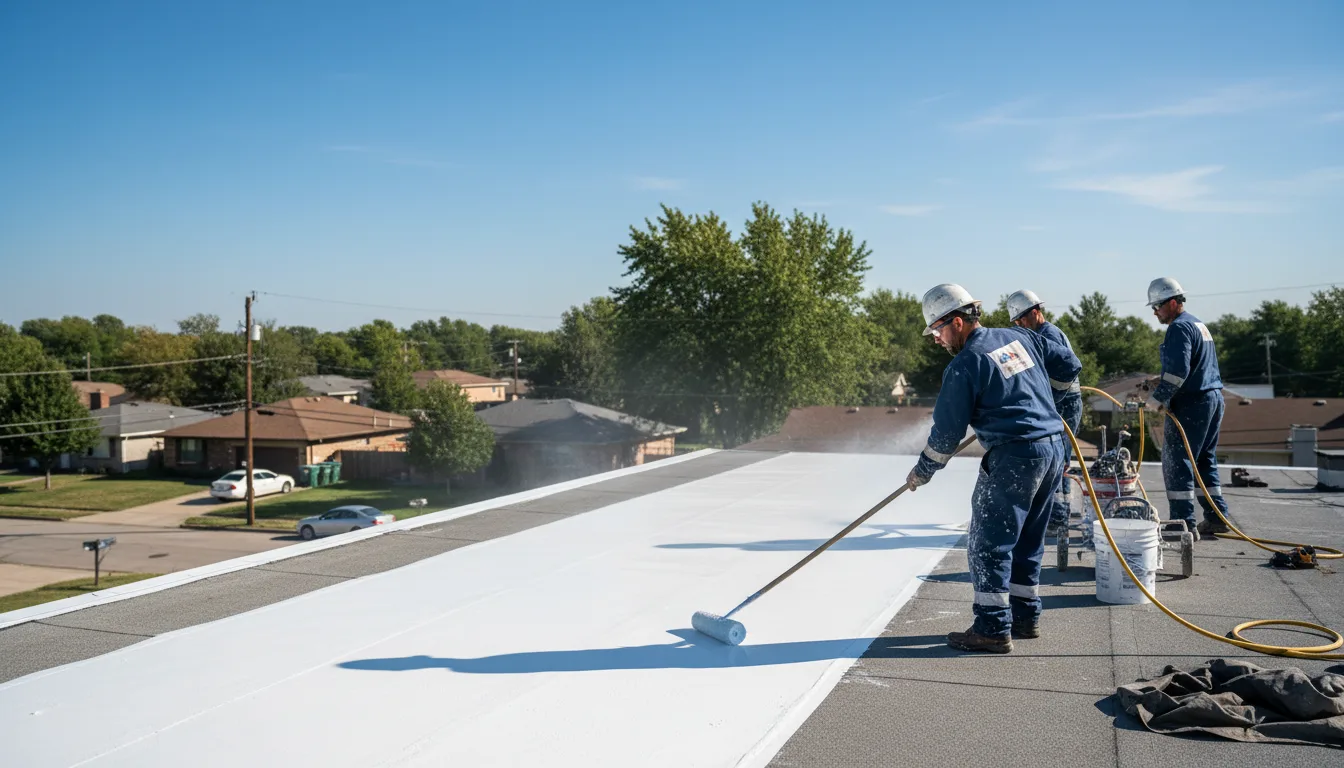 Commercial roof coating in Sutherland Springs, TX near me